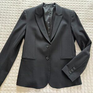 Theory Blazer Classic Black 2 Button Size 8